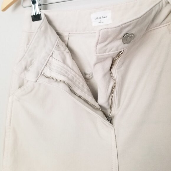 Wilfred Free Aritzia Brennan High Rise Utility Pants Size 6 Birch Off White $128 - Picture 12 of 16